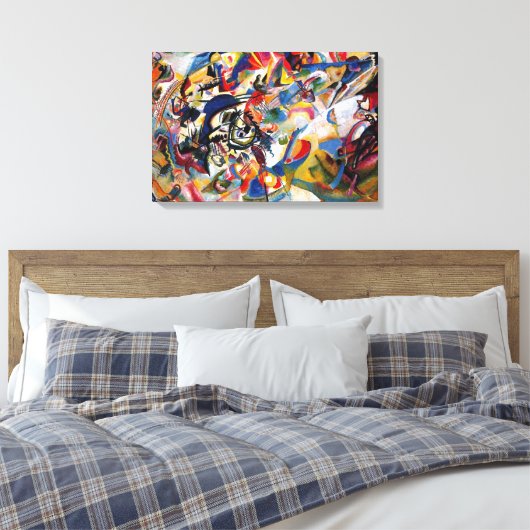 Kandinsky Composition VII Abstract schilderen Canvas Afdruk (Insitu (Slaapkamer))
