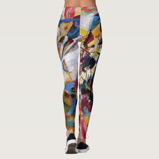 Kandinsky Composition VII Abstract schilderen Leggings (Achterkant)