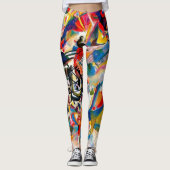 Kandinsky Composition VII Abstract schilderen Leggings (Voorkant)