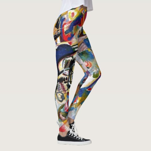 Kandinsky Composition VII Abstract schilderen Leggings (Rechts)