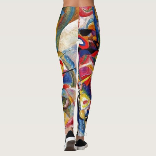Kandinsky Composition VII Abstract schilderen Leggings (Achterkant)
