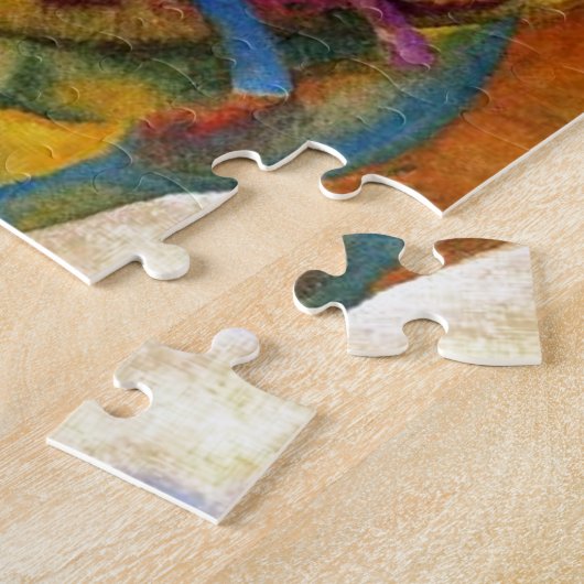 Kandinsky Composition VII Abstract schilderen Legpuzzel (Zijkant)