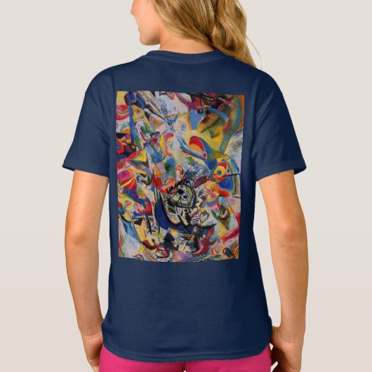 Kandinsky Composition VII Abstract schilderen T-shirt (Achterkant)