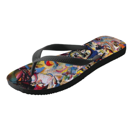 Kandinsky Composition VII Abstract schilderen Teenslippers (Schuin)