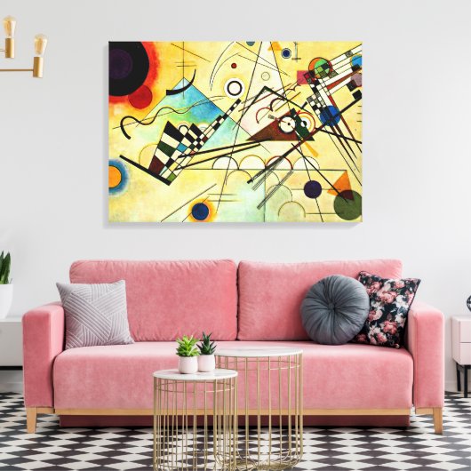 Kandinsky - Composition VIII Canvas Afdruk (Insitu (Woonkamer))