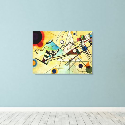 Kandinsky - Composition VIII Canvas Afdruk (Insitu (Houten vloer))