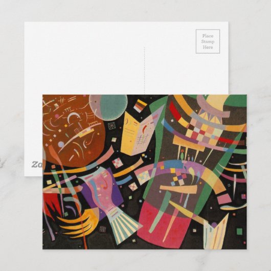 Kandinsky Composition X Abstract Kunstwerk Briefkaart (Voorkant / Achterkant)
