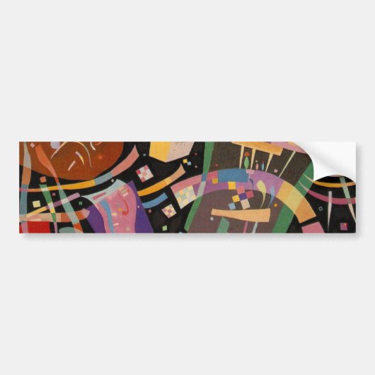 Kandinsky Composition X Abstract Kunstwerk Bumpersticker (Voorkant)