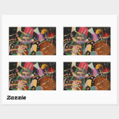 Kandinsky Composition X Abstract Kunstwerk Rechthoekige Sticker (Vel)