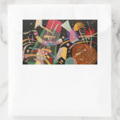 Kandinsky Composition X Abstract Kunstwerk Rechthoekige Sticker (Tas)