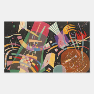 Kandinsky Composition X Abstract Kunstwerk Rechthoekige Sticker