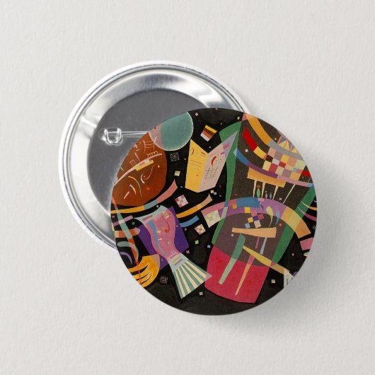 Kandinsky Composition X Abstract Kunstwerk Ronde Button 5,7 Cm (Voorkant /achterkant)
