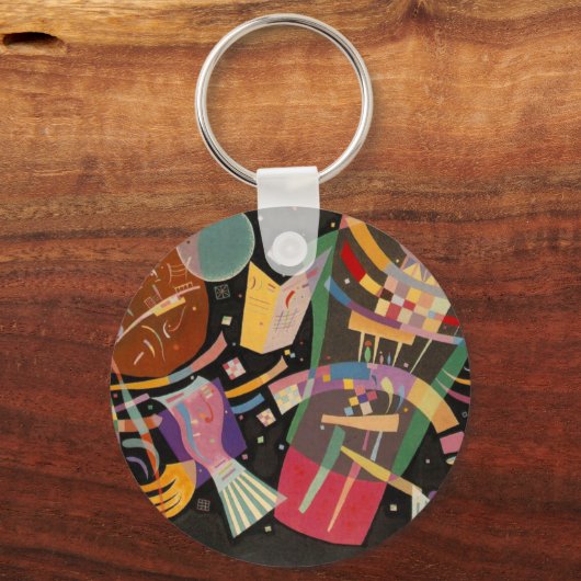 Kandinsky Composition X Abstract Kunstwerk Sleutelhanger (Voorkant)