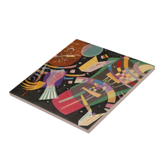 Kandinsky Composition X Abstract Kunstwerk Tegeltje (Zijkant)