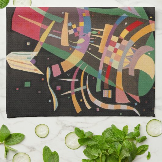 Kandinsky Composition X Abstract Kunstwerk Theedoek (Gevouwen)