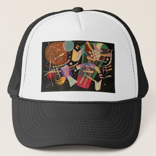 Kandinsky Composition X Abstract Kunstwerk Trucker Pet (Voorkant)
