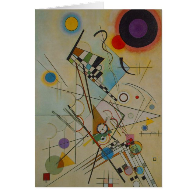 Kandinsky Compositon 8 Abstracte kunst schilderij  (Voorkant)