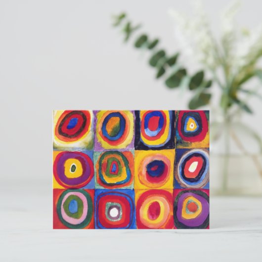 Kandinsky Concentric Circles Briefkaart (Staand voorkant)