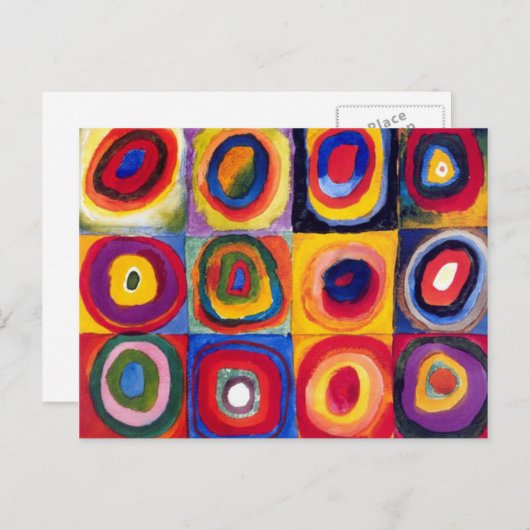 Kandinsky Concentric Circles Briefkaart (Voorkant / Achterkant)