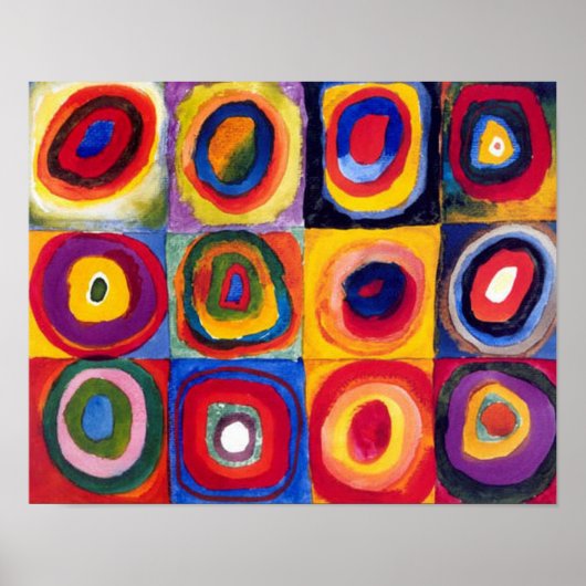 Kandinsky Concentric Circles Fine Art Poster (Voorkant)