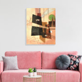 Kandinsky - Concentrisch Canvas Afdruk (Insitu (Woonkamer))