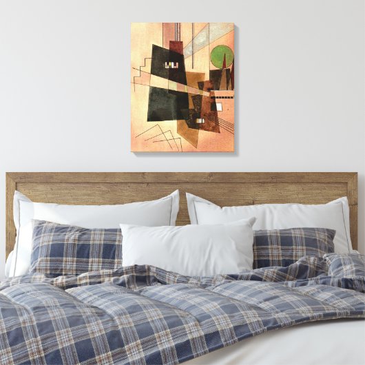 Kandinsky - Concentrisch Canvas Afdruk (Insitu (Slaapkamer))