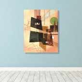 Kandinsky - Concentrisch Canvas Afdruk (Insitu (Houten vloer))