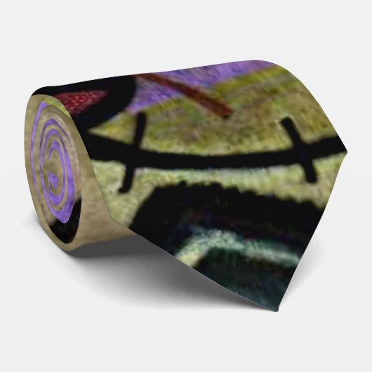 Kandinsky - Contrasterende Geluiden Stropdas (Opgerold)