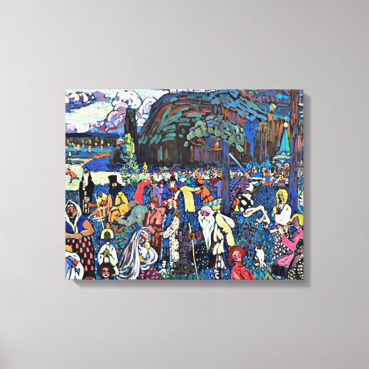 Kandinsky - Das Bunte Leben (Het Kleurrijke Leven) Canvas Afdruk (Voorkant)