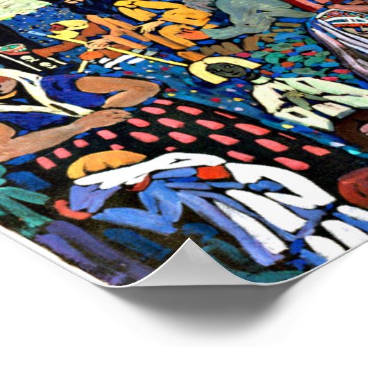 Kandinsky - Das Bunte Leben (Het kleurrijke leven) Poster (Hoek)