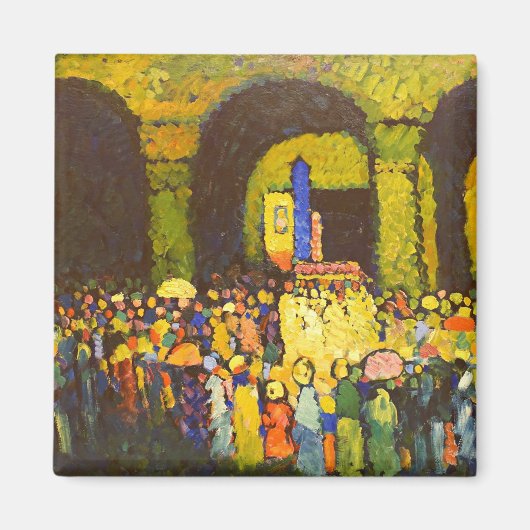 Kandinsky - De Ludwigskirche in München Magneet (Voorkant)