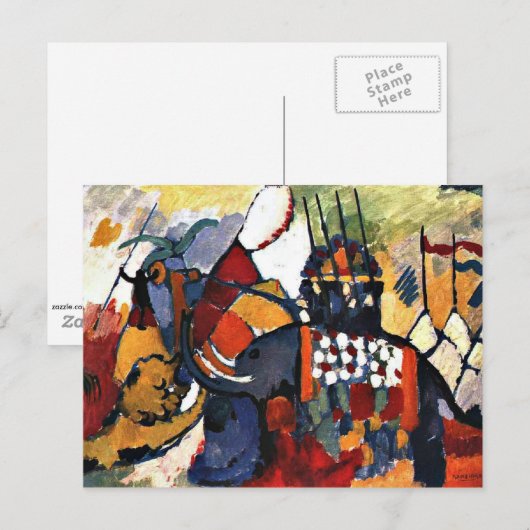 Kandinsky - De olifant Briefkaart (Voorkant / Achterkant)