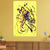 Kandinsky - De onbekende stem, abstracte kunst Canvas Afdruk (Insitu (Woonkamer))