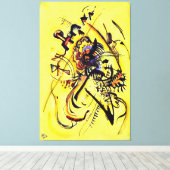 Kandinsky - De onbekende stem, abstracte kunst Canvas Afdruk (Insitu (Houten vloer))