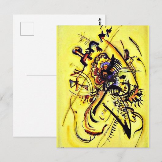 Kandinsky - De onbekende stem, Briefkaart (Voorkant / Achterkant)