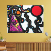 KANDINSKY - DE RODE CIRKEL (Le Rond Rouge) - 1939 Canvas Afdruk (Insitu (Woonkamer))