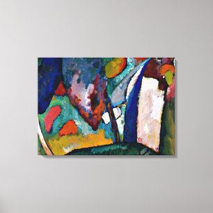 Kandinsky - De waterval, de abstracte kunst Canvas Afdruk