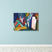 Kandinsky - De waterval, de abstracte kunst Canvas Afdruk (Insitu (Houten vloer))