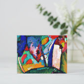 Kandinsky - De waterval, kleurrijk kunstwerk, Briefkaart (Staand voorkant)