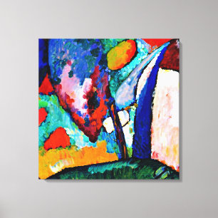 Kandinsky - De waterval, kleurrijk kunstwerk, Canvas Afdruk