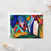 Kandinsky - De waterval, kleurrijk kunstwerk, Kaart (Voorkant / Achterkant in situ)