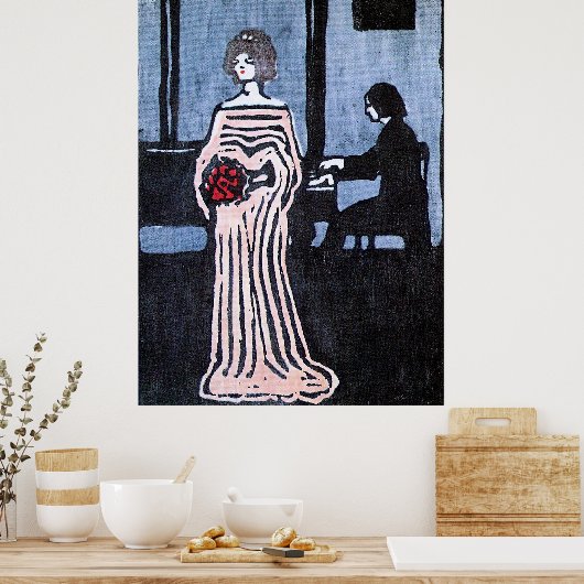 Kandinsky - De Zanger Poster (Keuken)