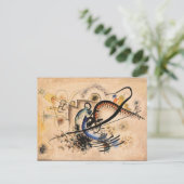 Kandinsky - De zwarte lijn Briefkaart (Staand voorkant)