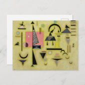 Kandinsky - Decisive Roos, beroemd schilderij, Briefkaart (Voorkant / Achterkant)