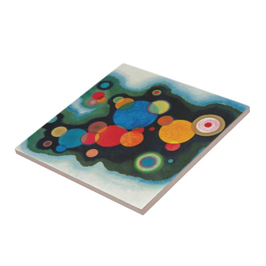 Kandinsky Deepened Impulse Abstract Kunstwerk Tegeltje (Zijkant)