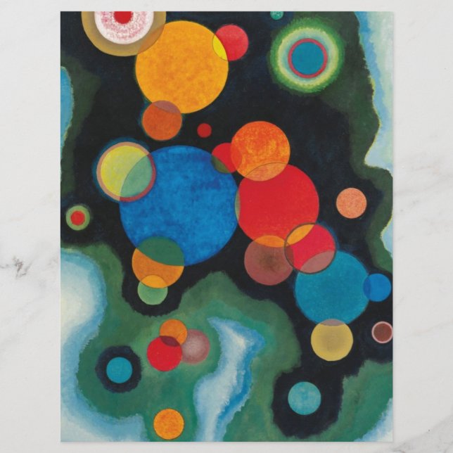 Kandinsky Deepened Impulse Abstracte Oil op Canvas (Voorkant)