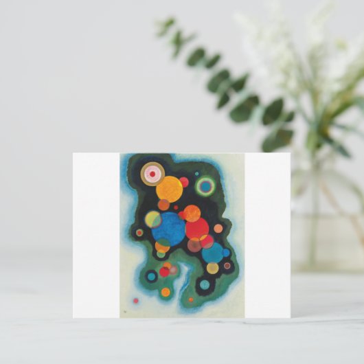 Kandinsky Deepened Impulse Abstracte Oil op Canvas Briefkaart (Staand voorkant)