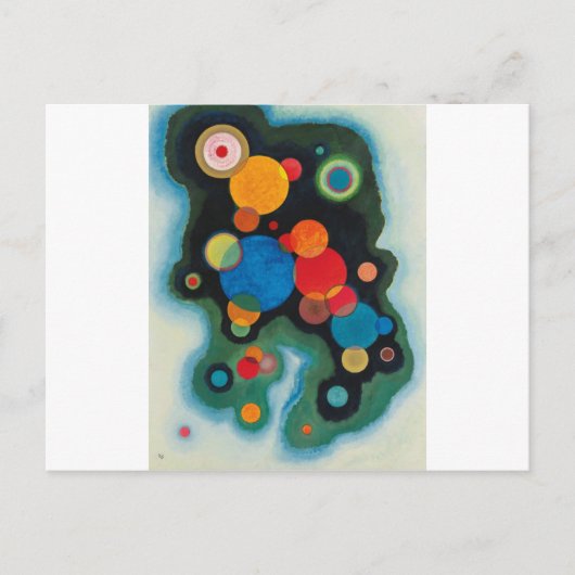 Kandinsky Deepened Impulse Abstracte Oil op Canvas Briefkaart (Voorkant)
