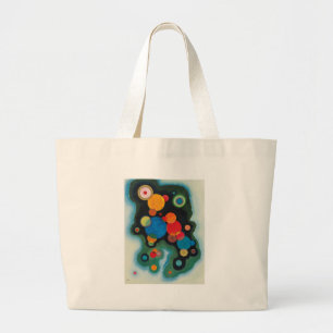 Kandinsky Deepened Impulse Abstracte Oil op Canvas Grote Tote Bag