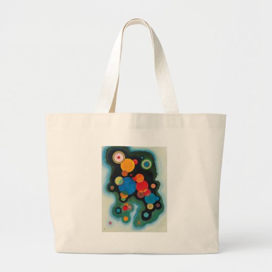 Kandinsky Deepened Impulse Abstracte Oil op Canvas Grote Tote Bag (Voorkant)